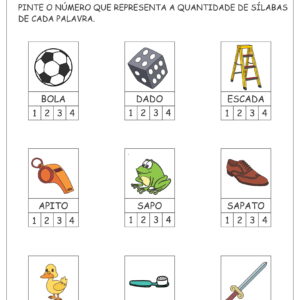 Atividades com Sílabas