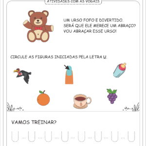 Atividades com as Vogais Educação Infantil
