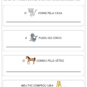 Atividades com Frases