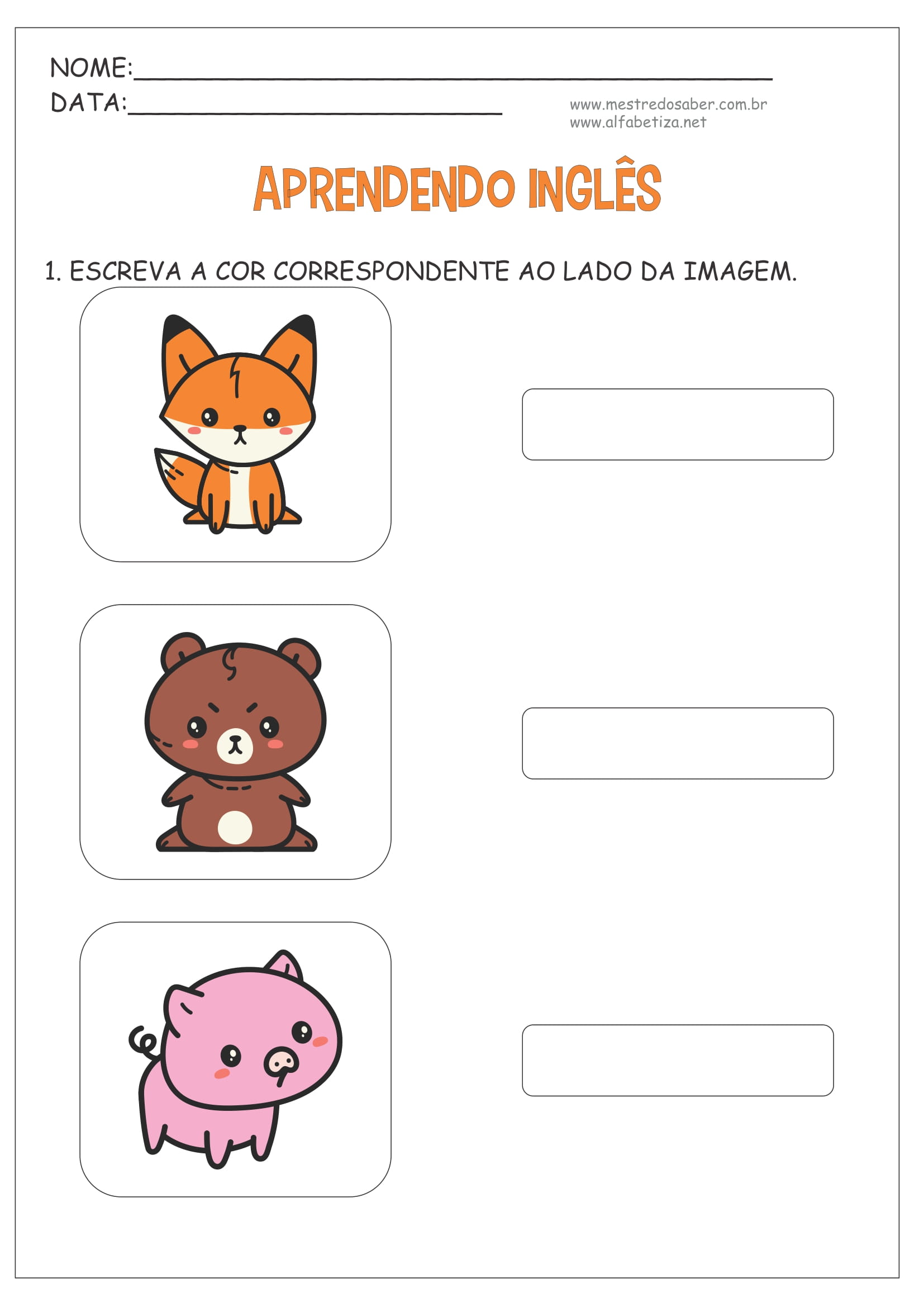 Atividades de Inglês para Educação Infantil - Imagem 5