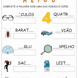 Educação Infantil Atividades de Alfabetização