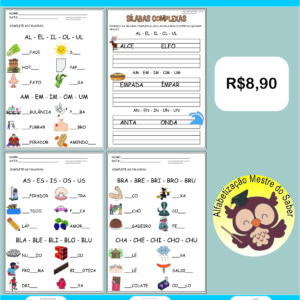 Atividades Sílabas Complexas