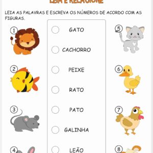 Atividades para Crianças de 6 anos