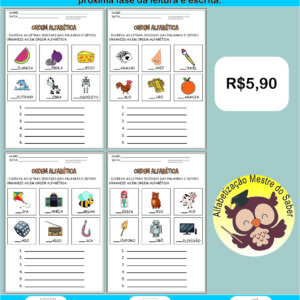 Ordem Alfabética Atividades