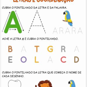 Atividades Educação Infantil Coordenação Motora