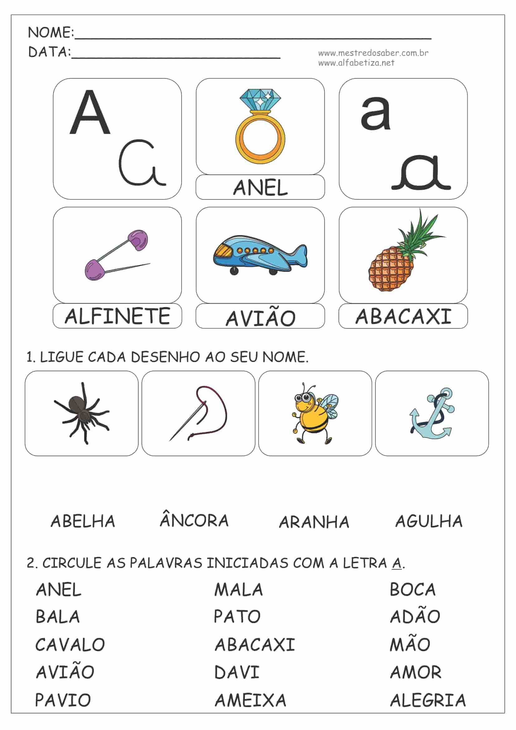 Acervo Atividades de Alfabetização - 607 páginas - Mestre do Saber - Loja