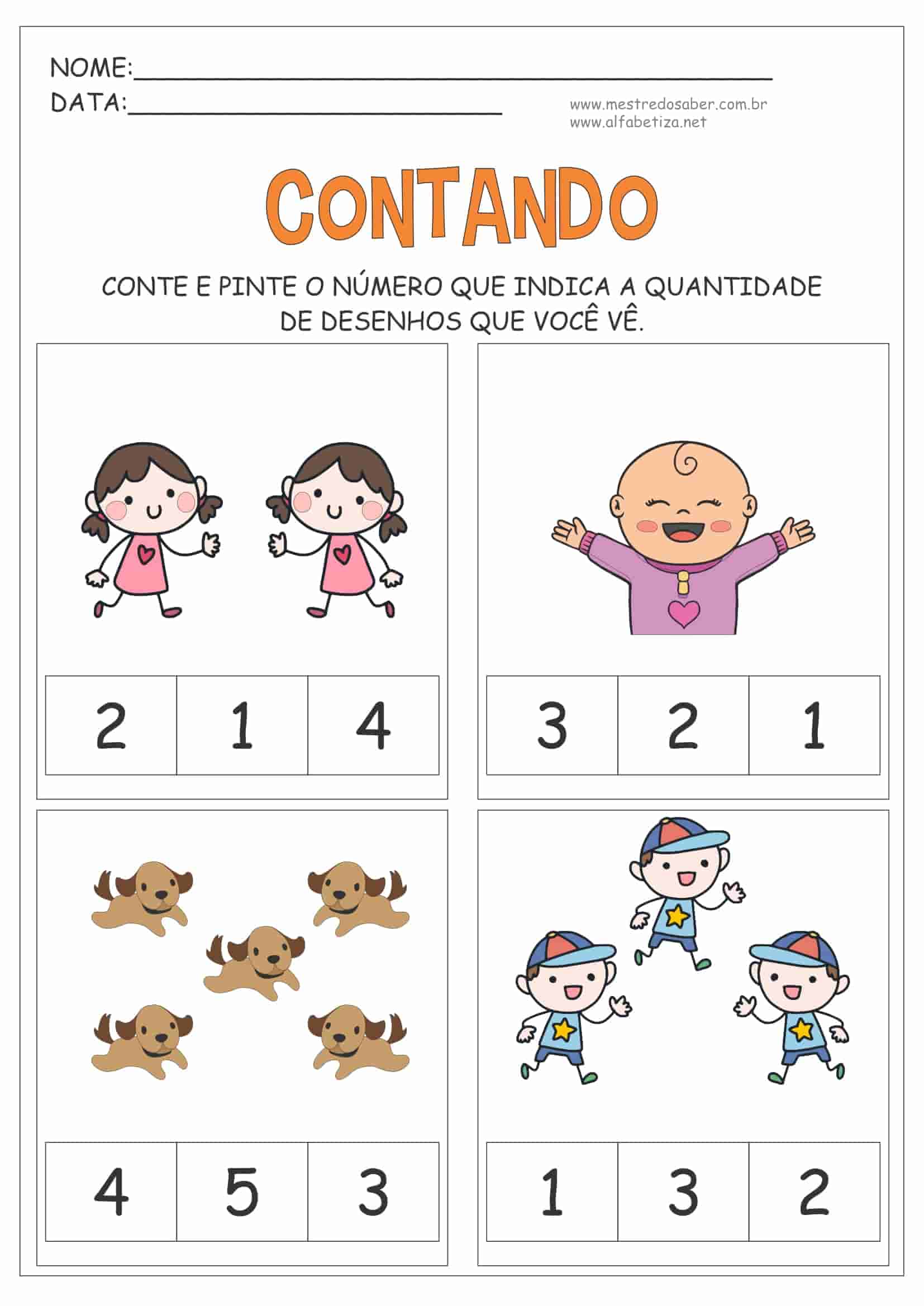 10 Atividades de Matemática para Educação Infantil de 5 anos