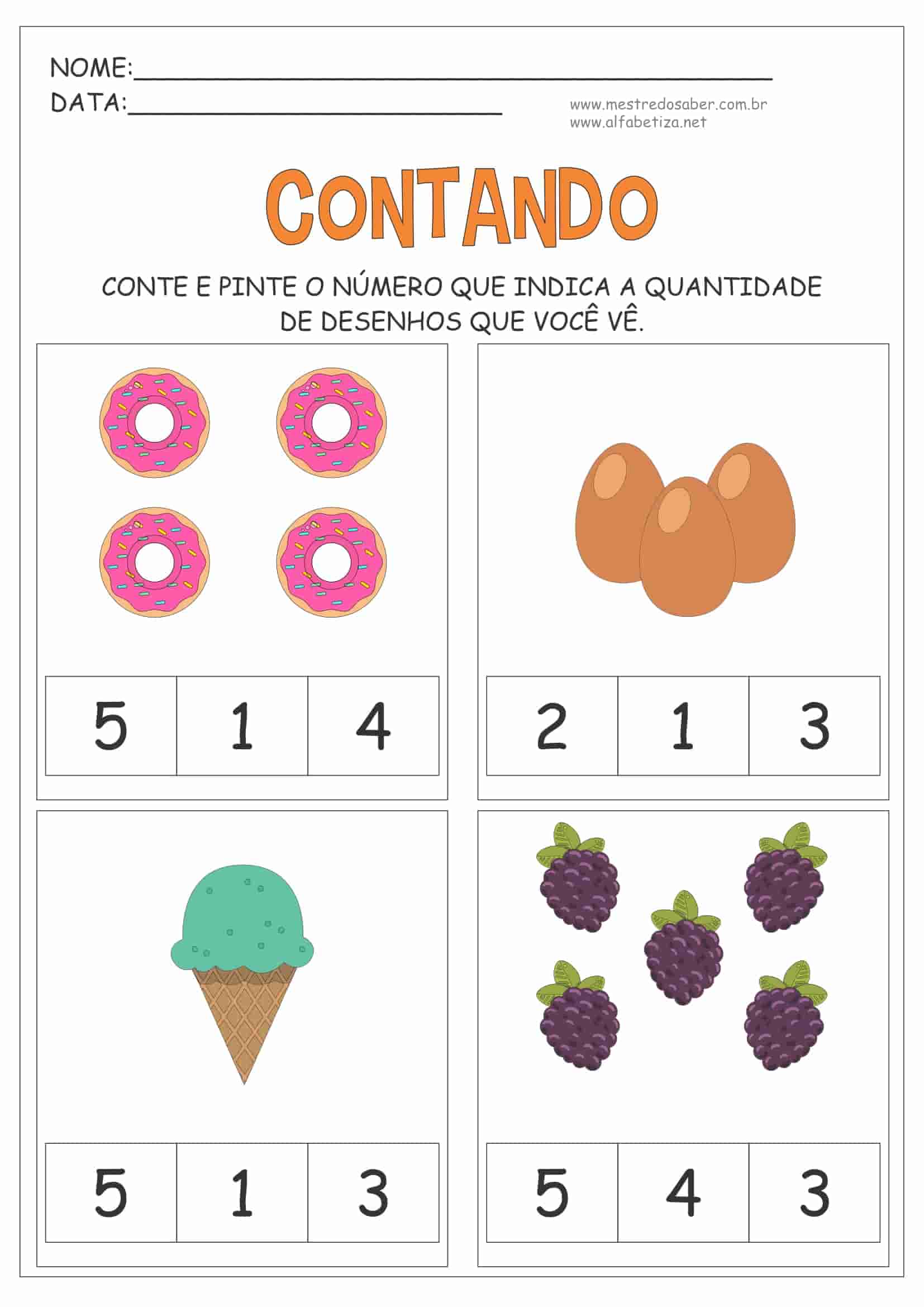 Atividades de Matemática Educação Infantil - Educação Infantil - Aluno On