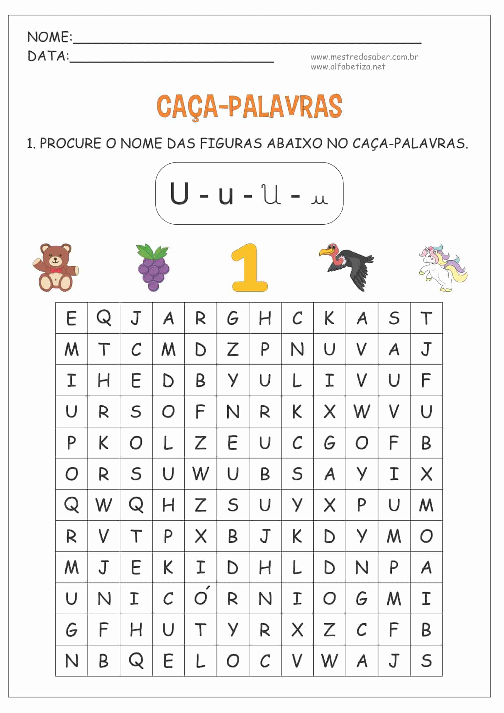 Semana da Criança Caça-Palavras - Educação Infantil