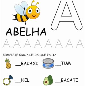 Atividades com as Letras do Alfabeto Educação Infantil