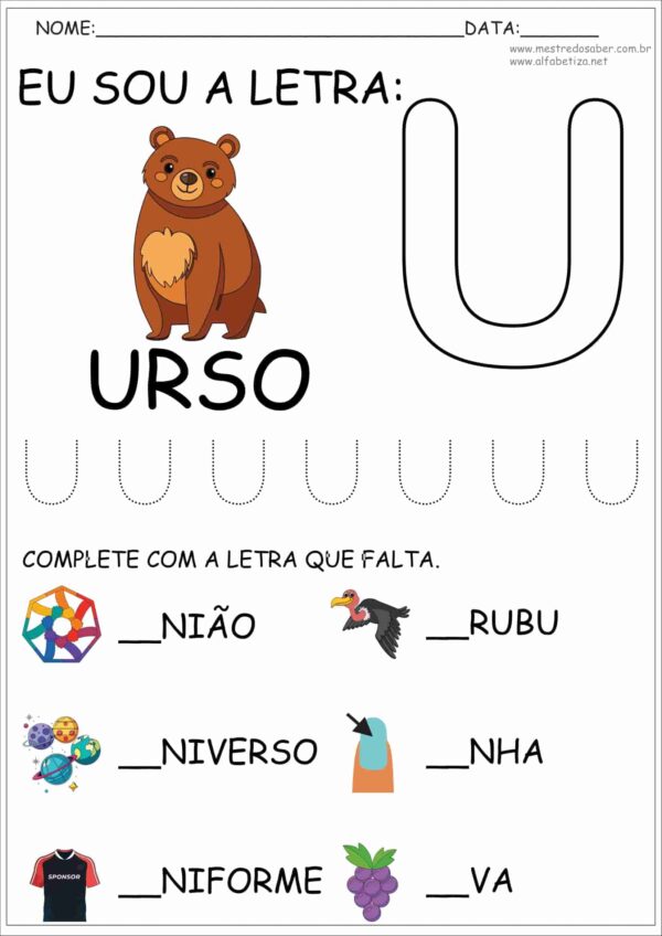Atividades com as Letras do Alfabeto Educação Infantil - Image 5