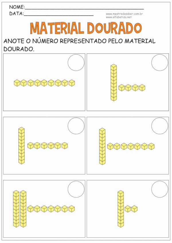 Atividades Material Dourado