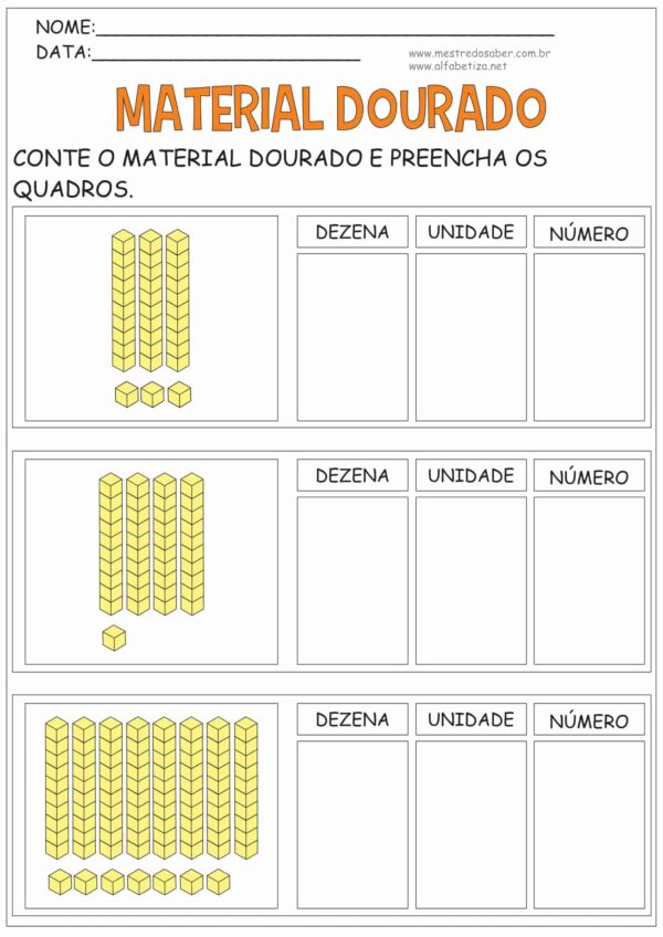 Atividades Material Dourado - Imagem 4