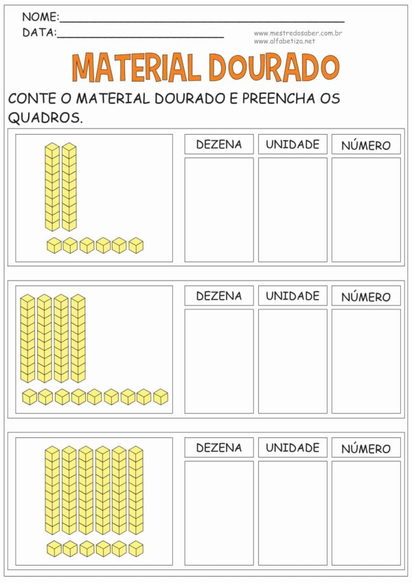 Atividades Material Dourado - Imagem 5